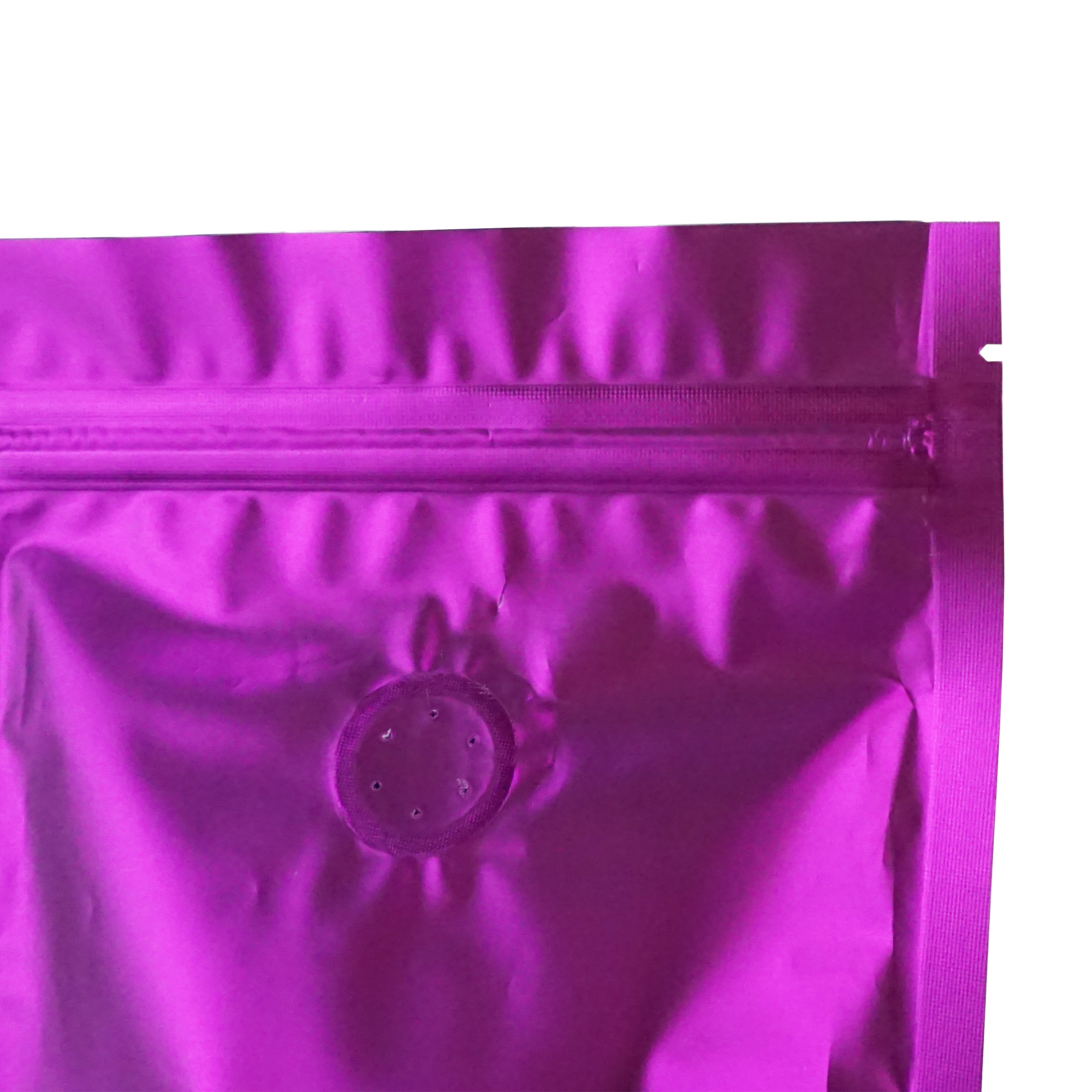 Taro Purple Foil Coffee Valve Stand Strong® Pouches with Zipper Seal