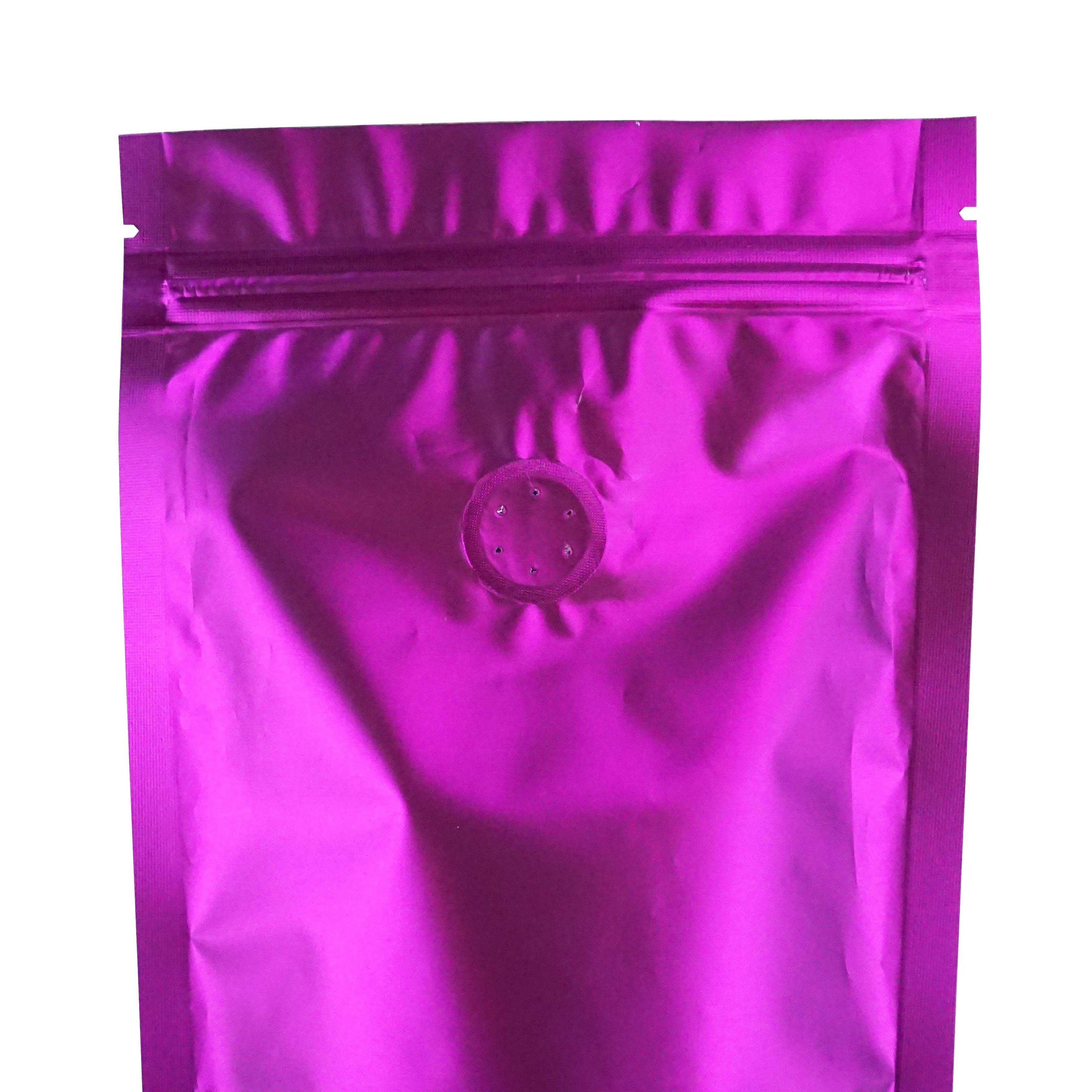 Taro Purple Foil Coffee Valve Stand Strong® Pouches with Zipper Seal