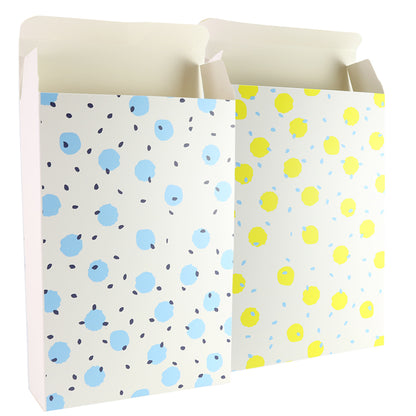 Polka Dots Printed Cardboard Gift Boxes with Fold and Tuck Tabs