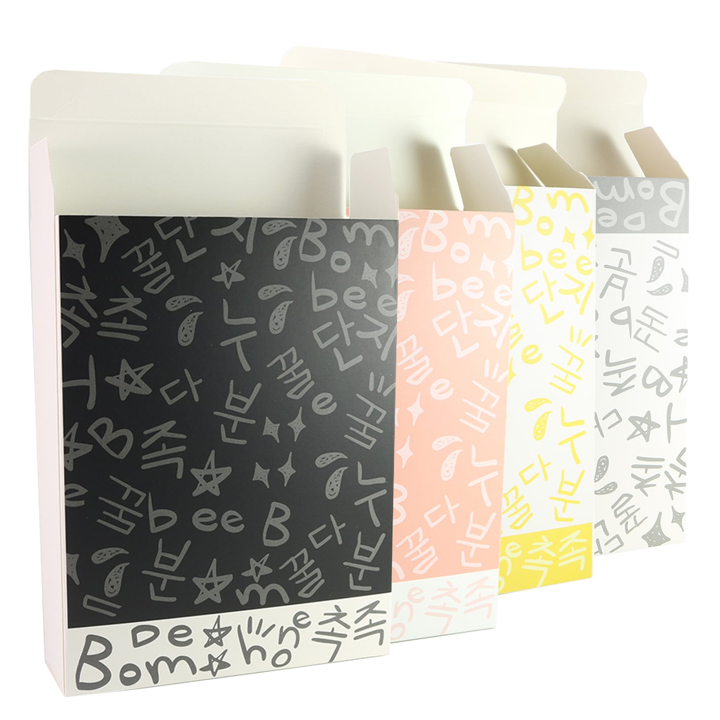 Graffiti Letters Printed Cardboard Gift Boxes with Fold and Tuck Tabs