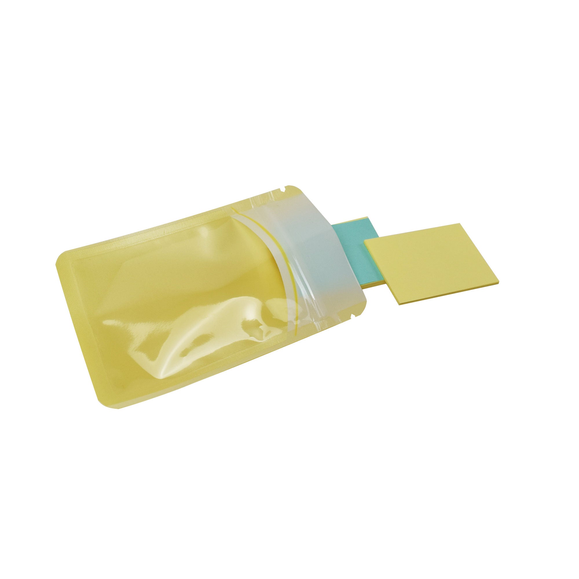 Glossy Yellow Horizon Design Plastic QuickQlick® Bags with Hang Hole
