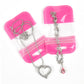 QQ Studio® Glossy Half Blushing Pink QuickQlick™ Bags with Butterfly Hang Hole