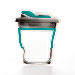 Reusable Flat Zipper Seal Bags – Fun Colored Shaker Bottle Shaped Plastic