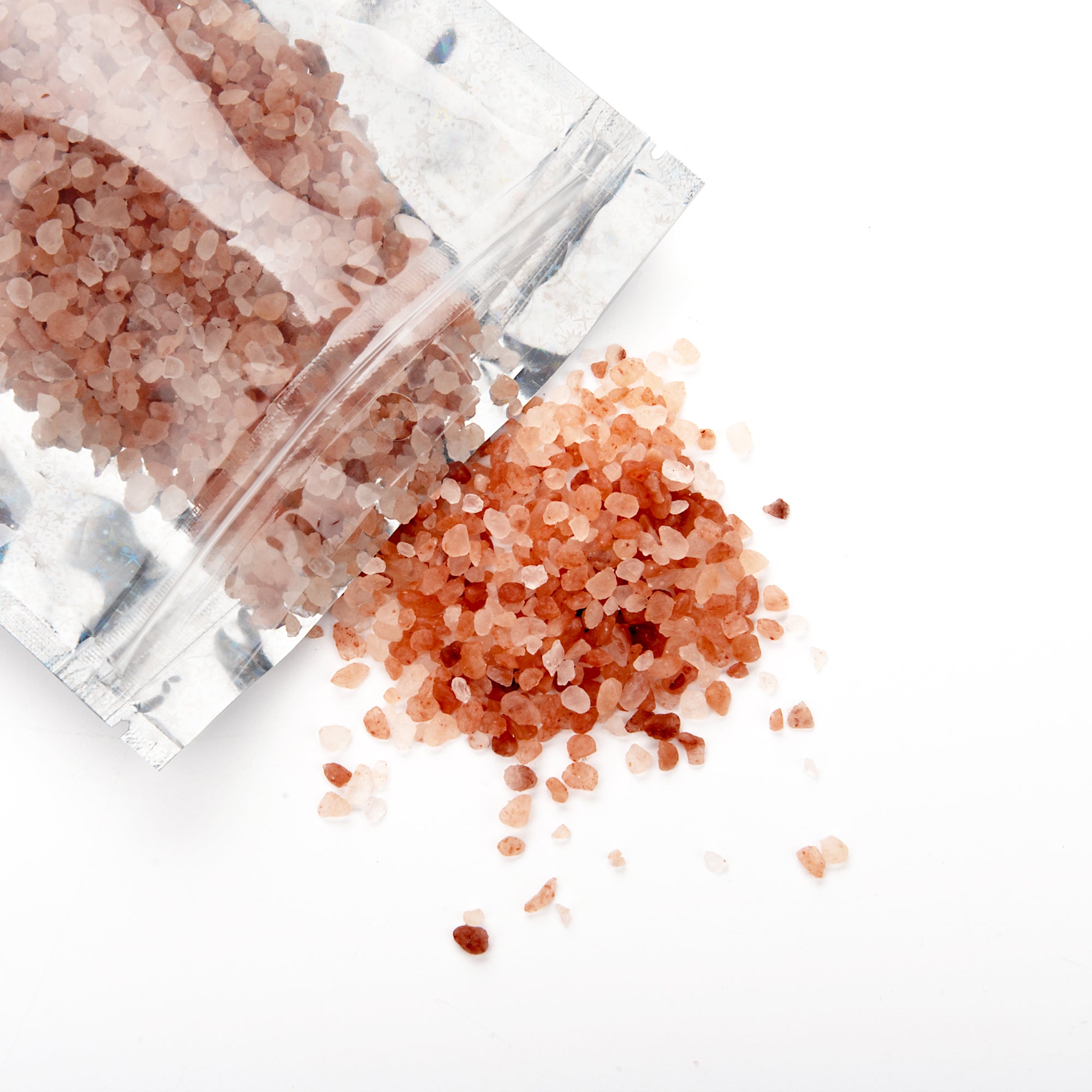 Reusable Flat Zipper Seal Bags – Clear & Half Diamond Holographic Glitter Mylar with Hang Hole