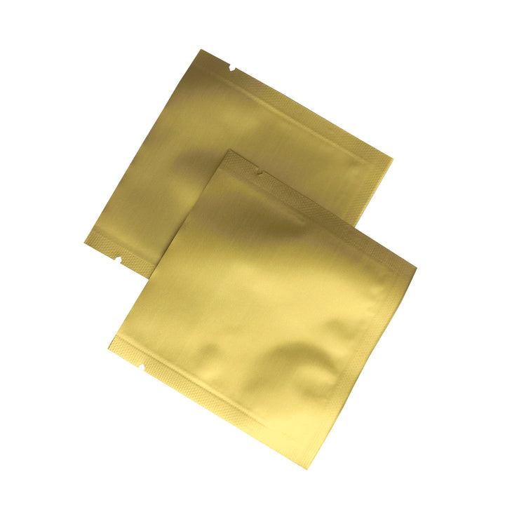 QQ Studio® Matte Acapulco Gold Aluminum Foil Open Fill Bags