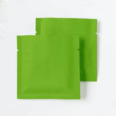 Matte Herbal Green Aluminum Foil Open Fill Bags