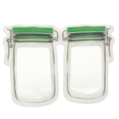 Pickle Green Border Canister Shaped Plastic Stand Strong® Bags