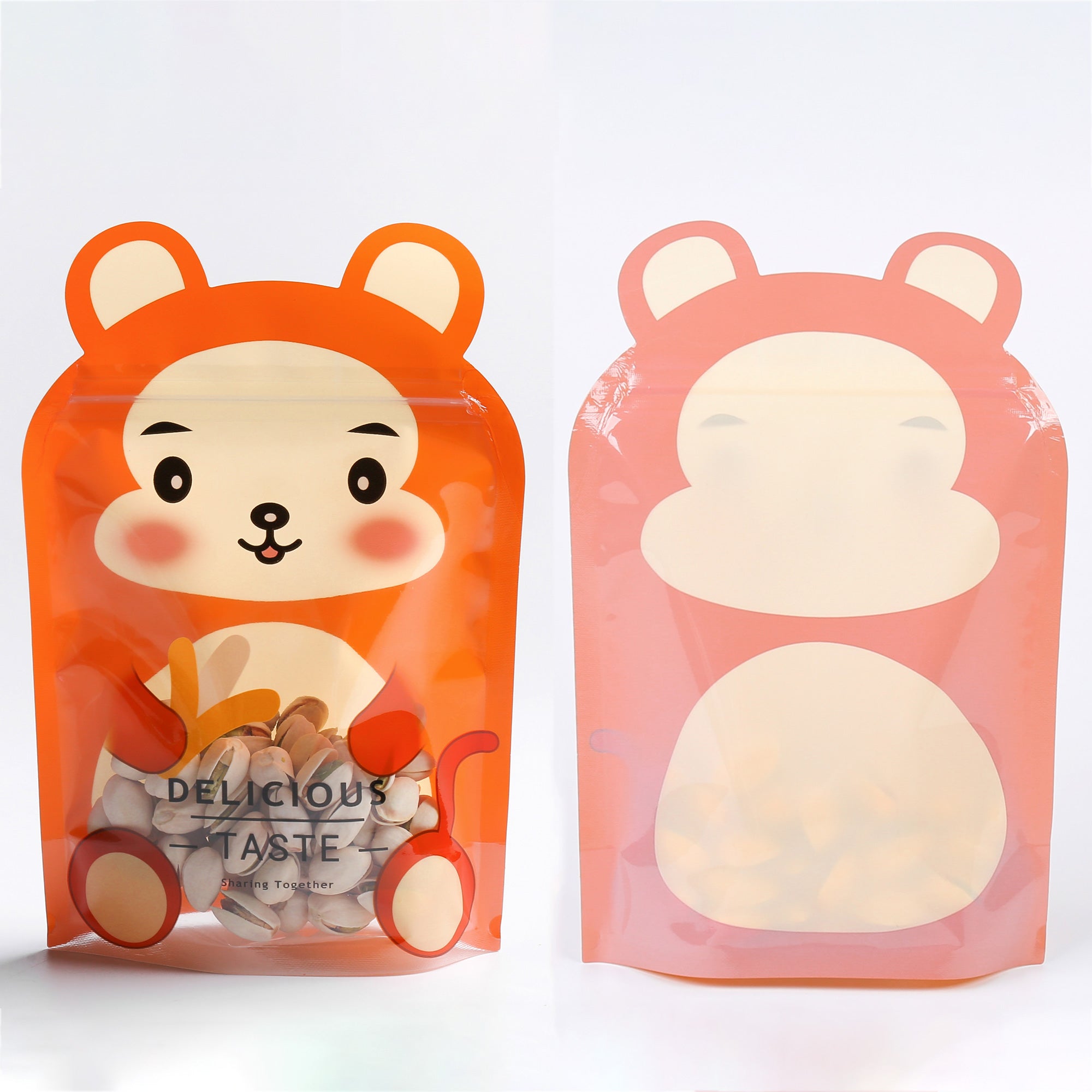 Monkey Brown Stand Strong® Bags with Animal Print Window