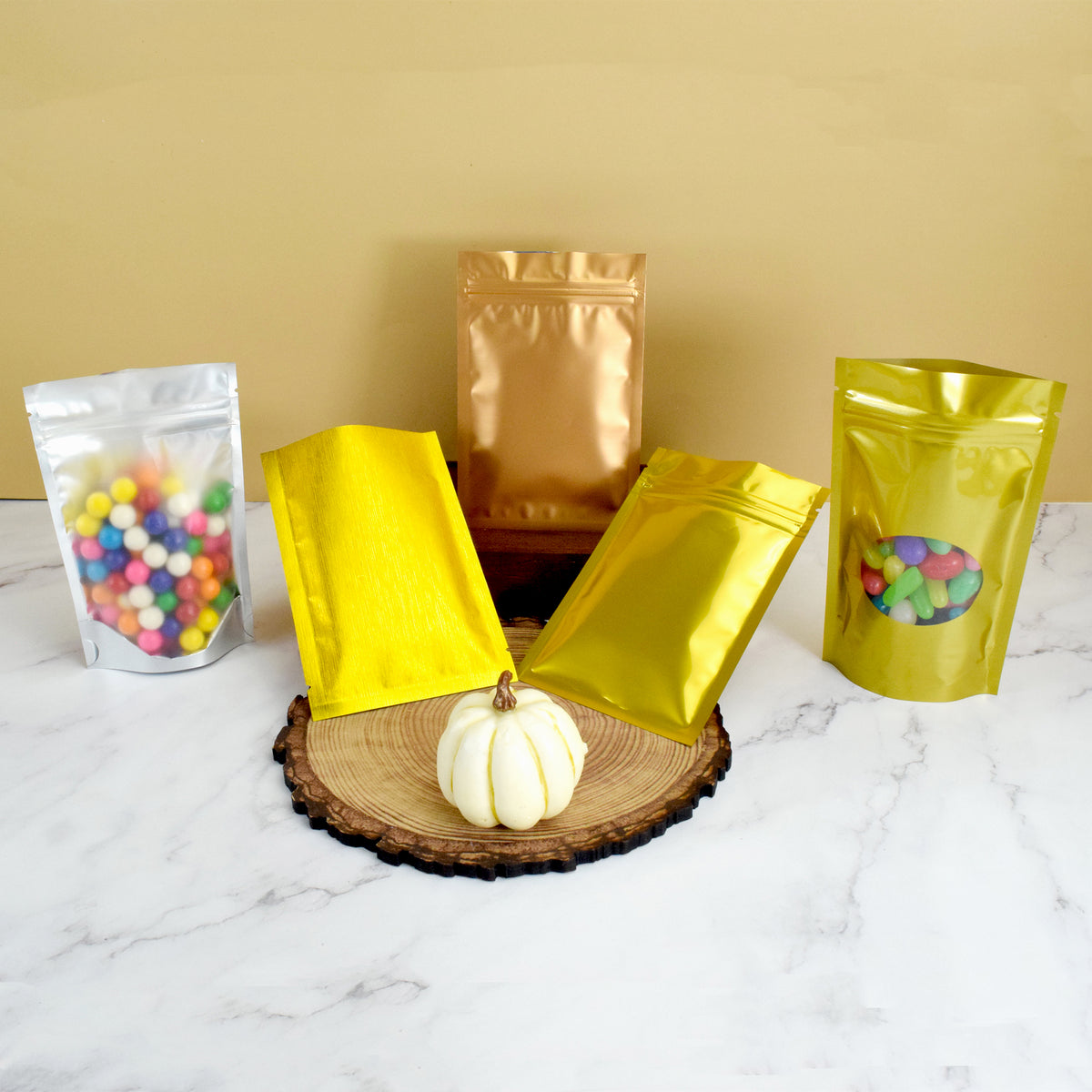 Starter Gold Packaging Bags Bundle Set