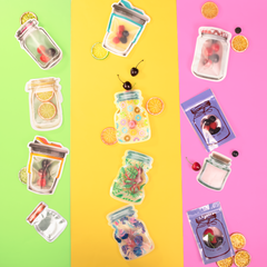 Best Seller Jar Design Packaging Bags Sample Starter Set (11 Bags)