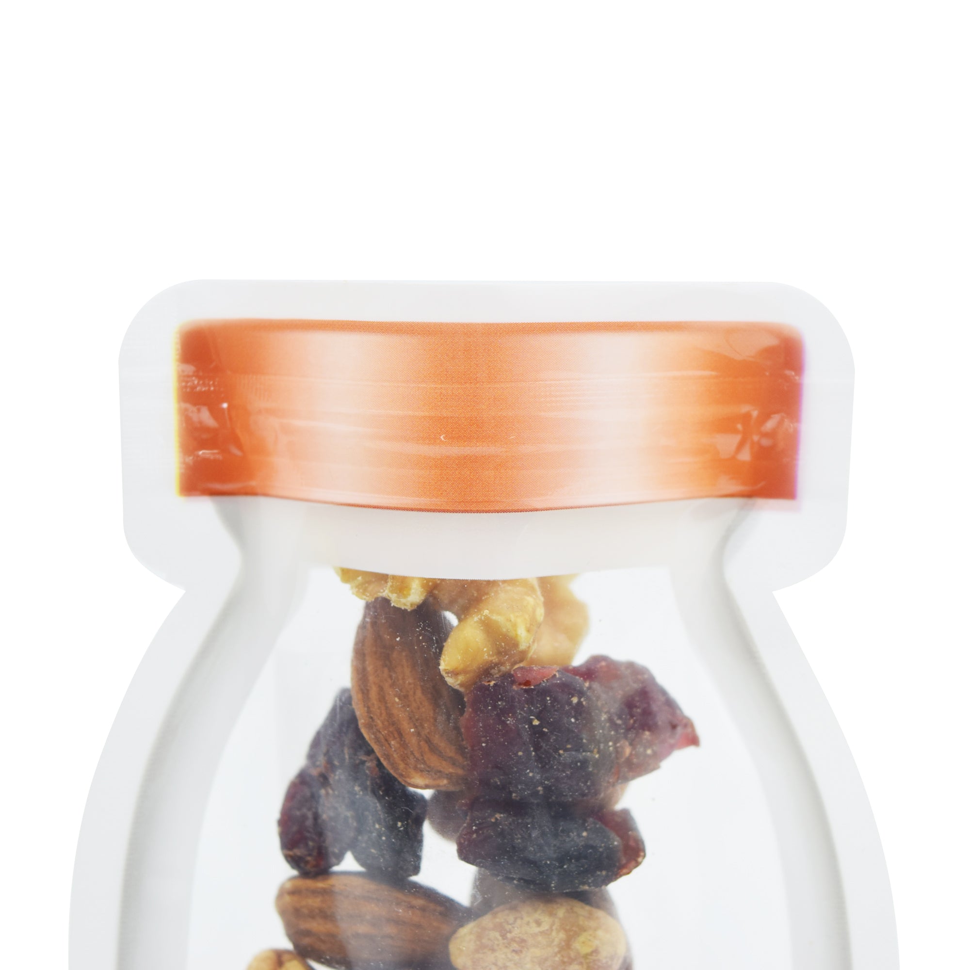 Copper Lid Contained Clear Jar Shaped Design Flat Plastic QuickQlick® Bags