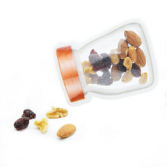 Copper Lid Contained Clear Jar Shaped Design Flat Plastic QuickQlick® Bags