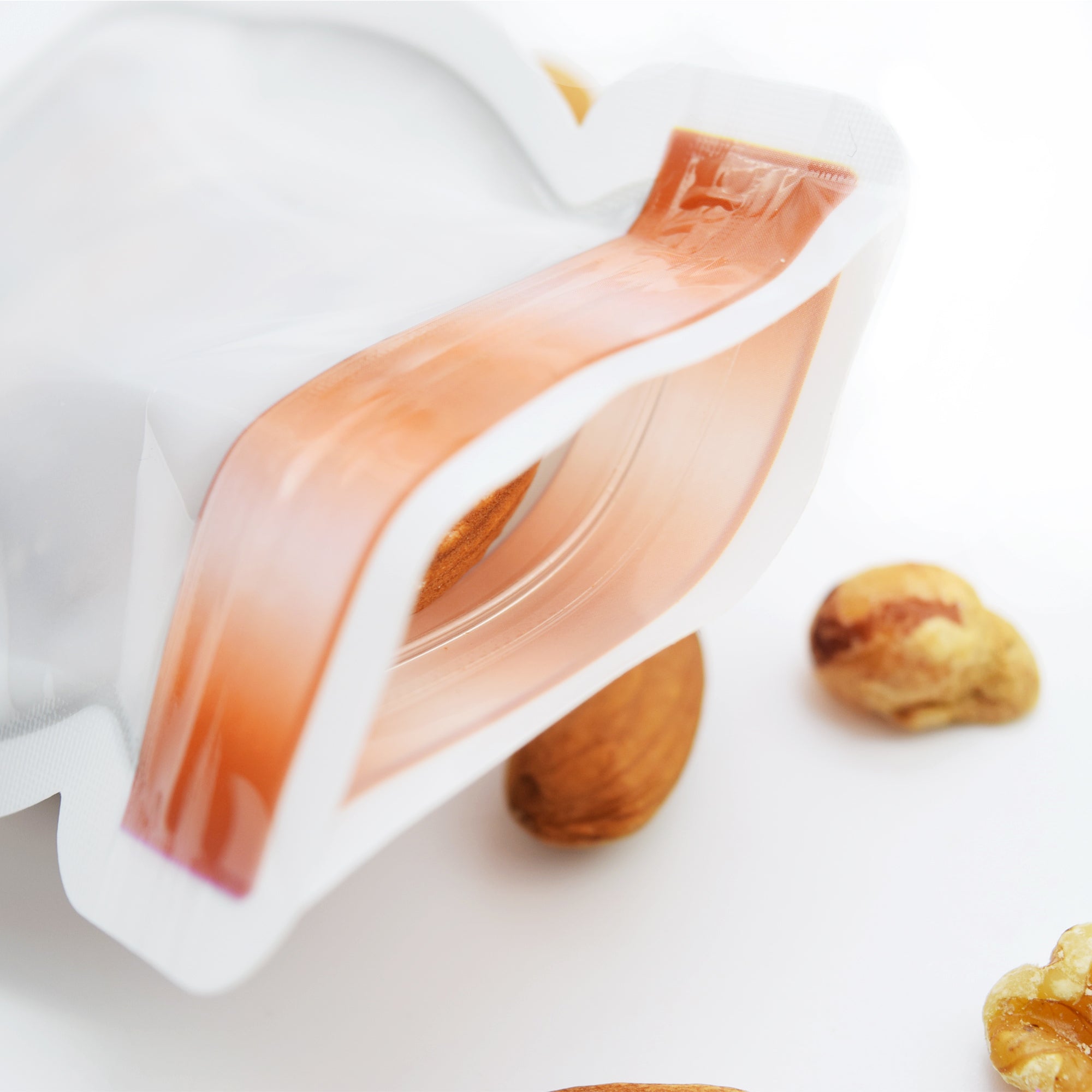Copper Lid Powder White Jar Shaped Flat Plastic QuickQlick® Bags