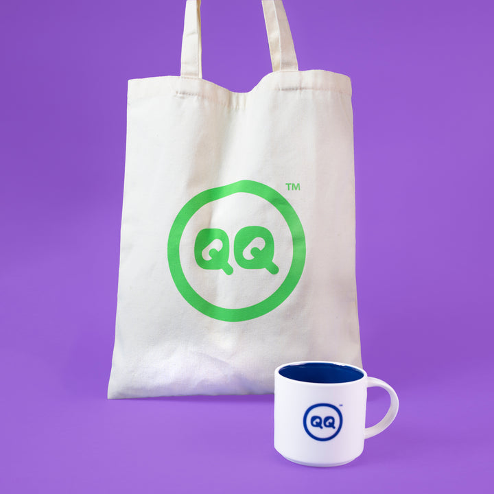 QQ Studio® Gift - Canvas Tote Bag + Mug