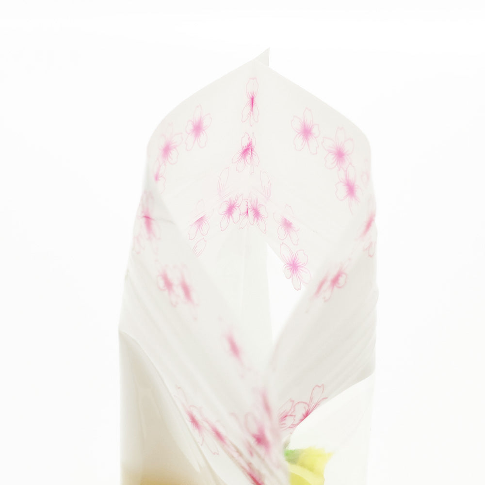 Glossy Floral White Polyethylene Zipper Seal Flat Bags with Flower Border and Hang Hole