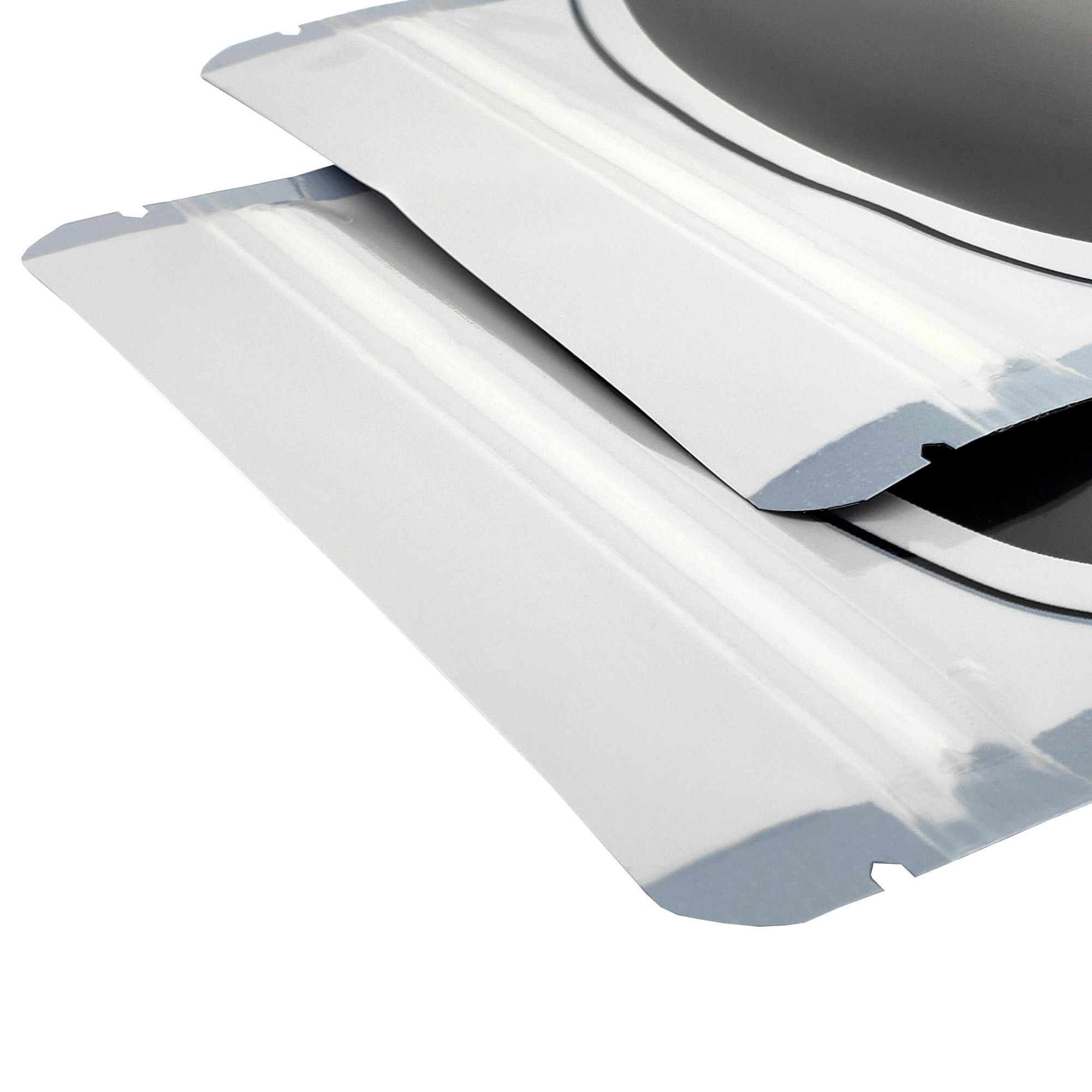 Glossy Plastic Zipper Bags with Transparent Framed Window and Hang Hole