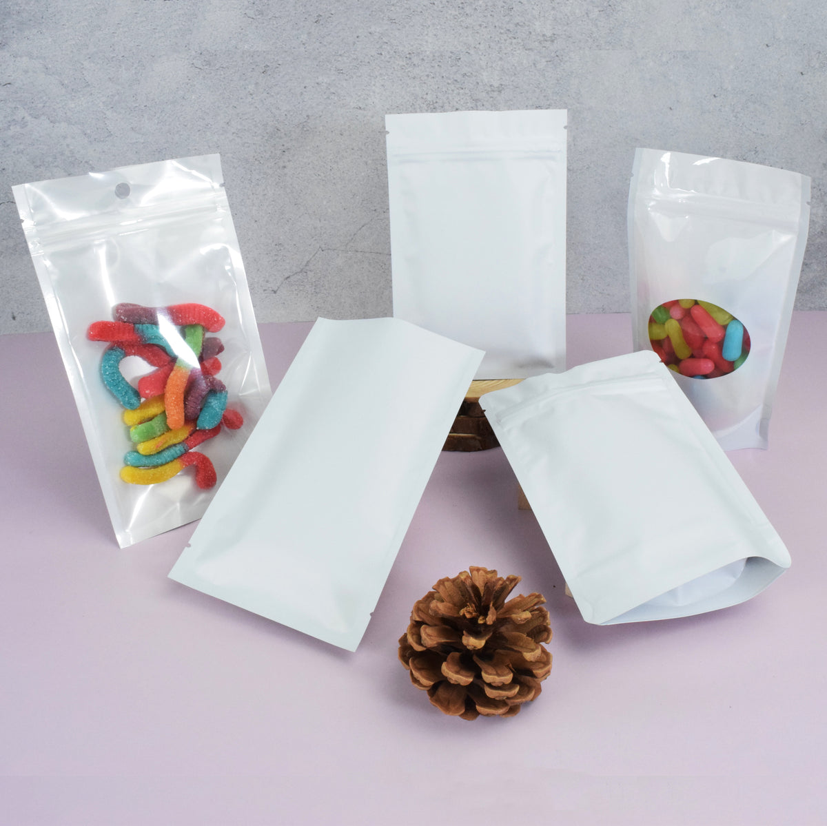 Starter White Packaging Bags Bundle Set