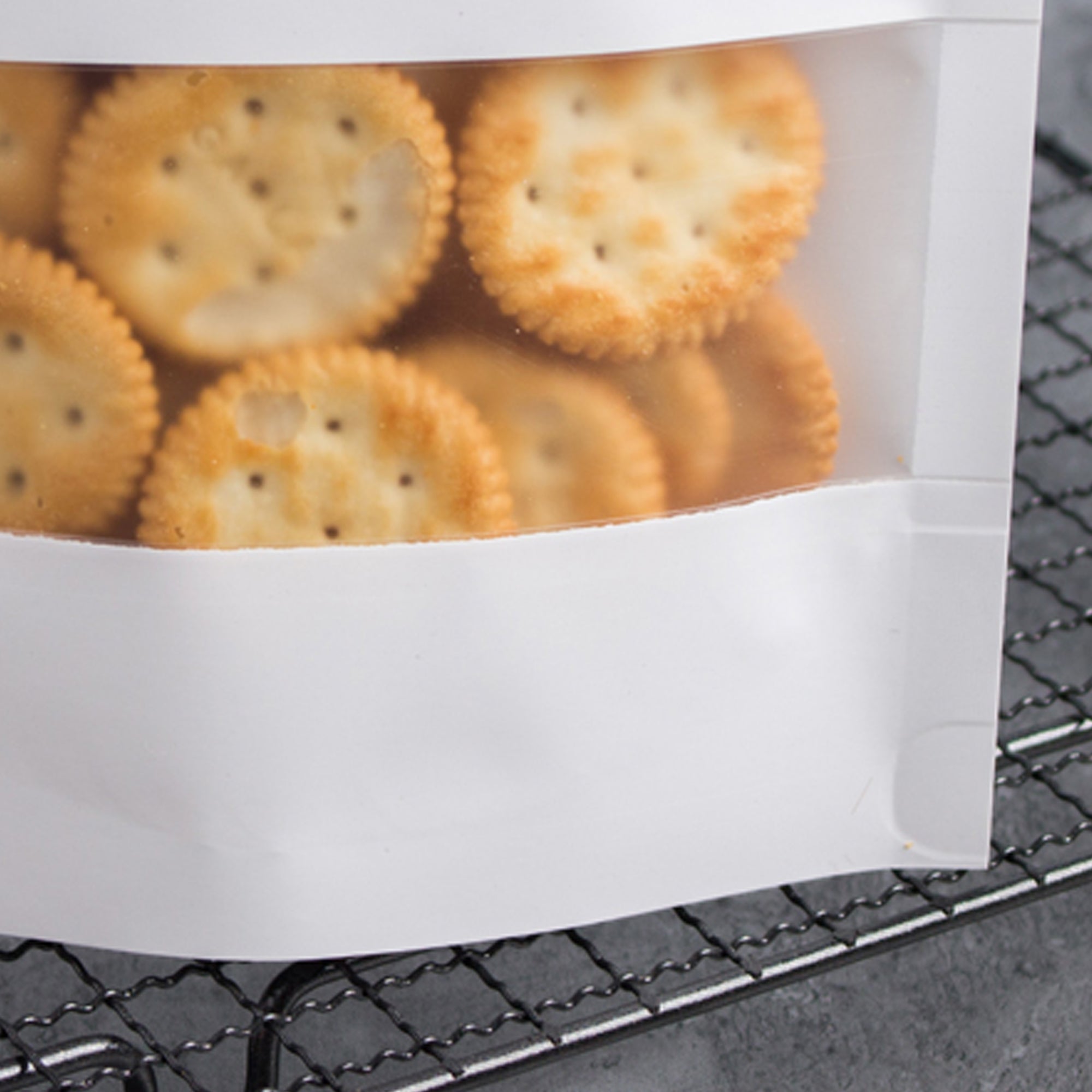 Matte Parchment White Kraft with Translucent Window Stand Strong® Bags
