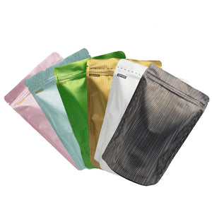 💰💰💰 QQ Studio® Double-Sided Stripe Design Mylar Stand QuickQlick® Bags