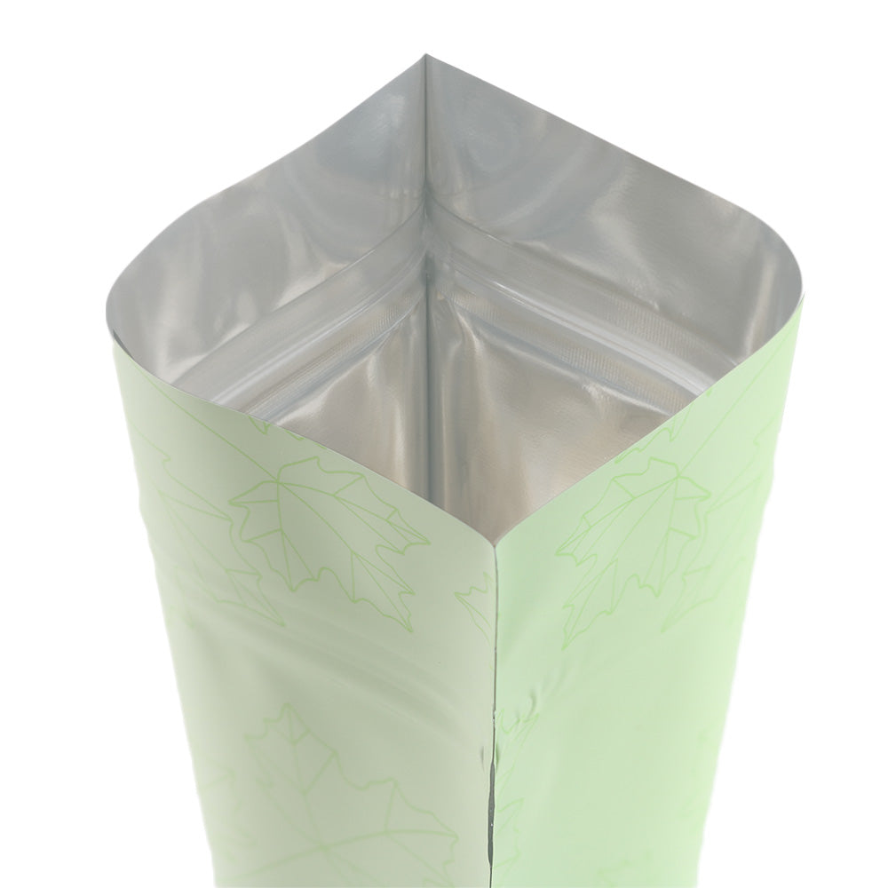 Matte Fall Green Maple Leaves Design Aluminum Stand Strong® Bags