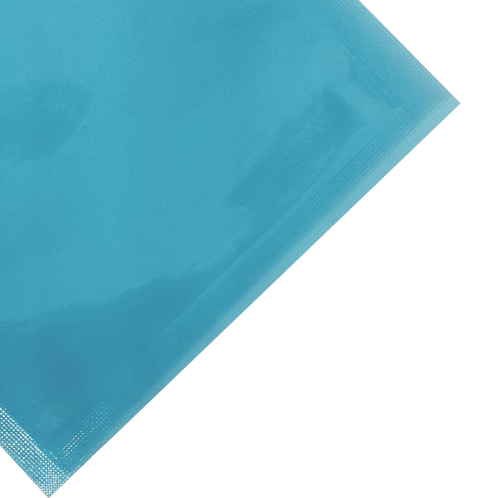 Glossy Clear Ocean Blue Plastic Flat QuickQlick® Bags