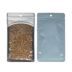 Glossy Jarring Black Plastic QuickQlick® Bags with Hang Hole