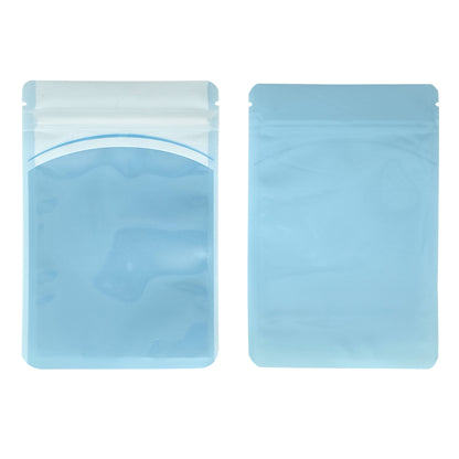 QQ Studio® Glossy Soft Baby Blue Plastic QuickQlick® Bags with Hang Hole