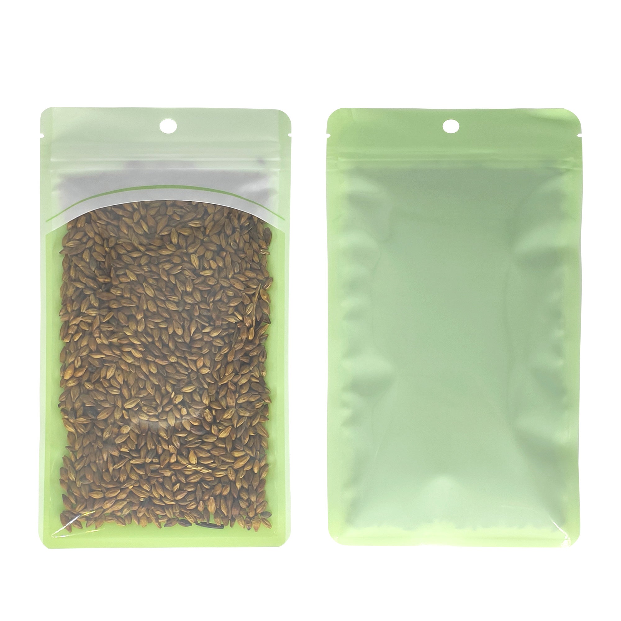 Glossy Mint Green Plastic QuickQlick® Bags with Hang Hole