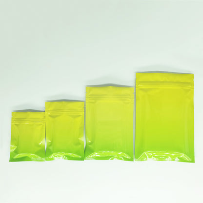 QQ Studio® Glossy Ripening Yellow Two-Tone Ombre Gradient Mylar QuickQlick™ Bags