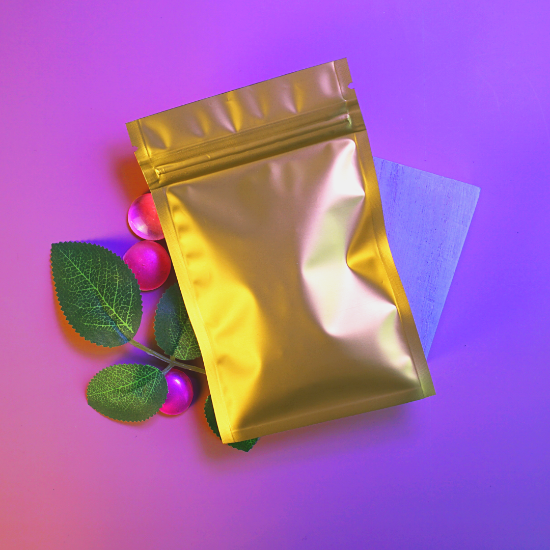 Chardonnay Gold Metallized Mylar Foil QuickQlick® Bags