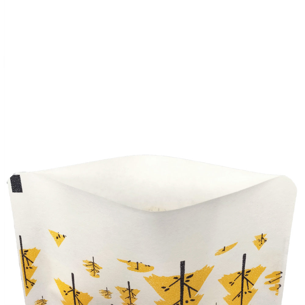 Double-Sided Paper Tree Design Open Top Bags