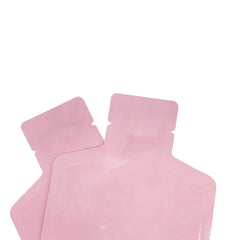 Glossy Rosé Pink Aluminum Bottle Shape Open Bottom Bags