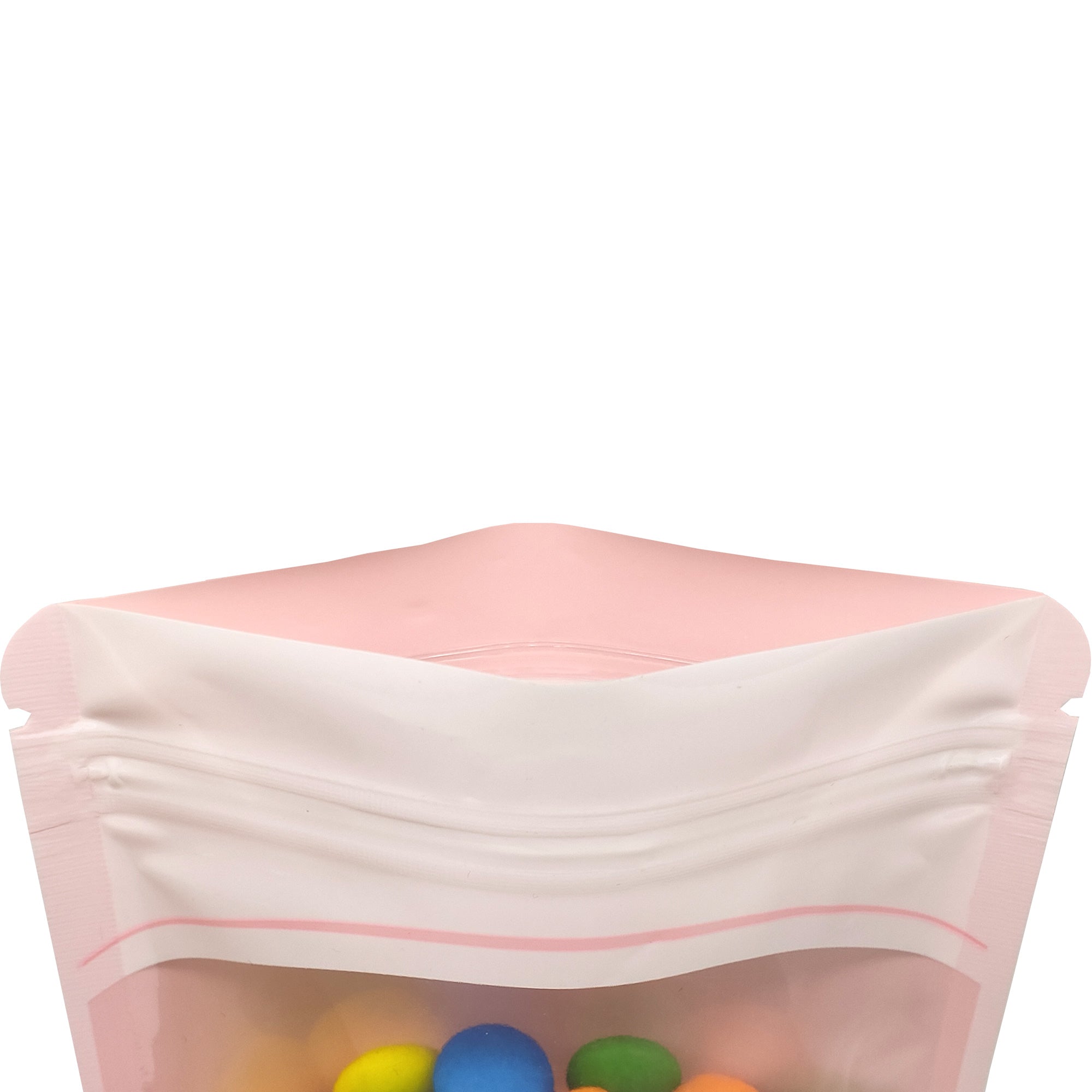 Glossy Plastic Zipper Bags with Transparent Framed Window and Hang Hole