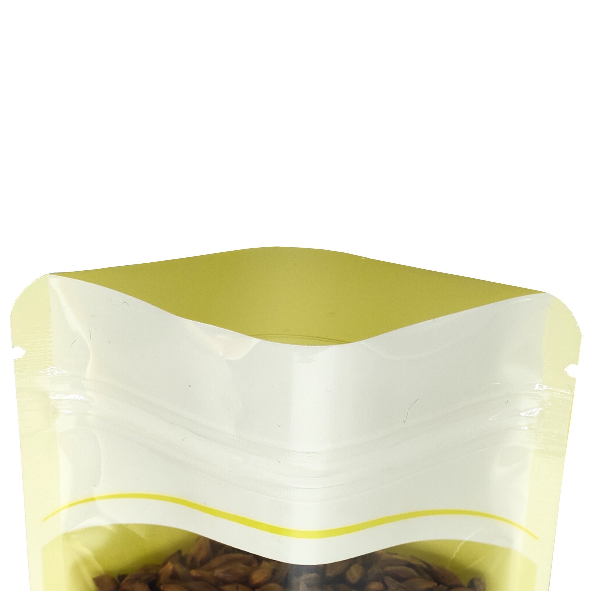 Glossy Yellow Horizon Design Plastic QuickQlick® Bags with Hang Hole